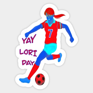 YAY LORI DAY GIRL FOOTBALLER Sticker